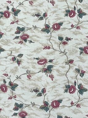 Vintage RJR Little Sisters Quilt THE SMITHSONIAN Beige Floral 1 yard